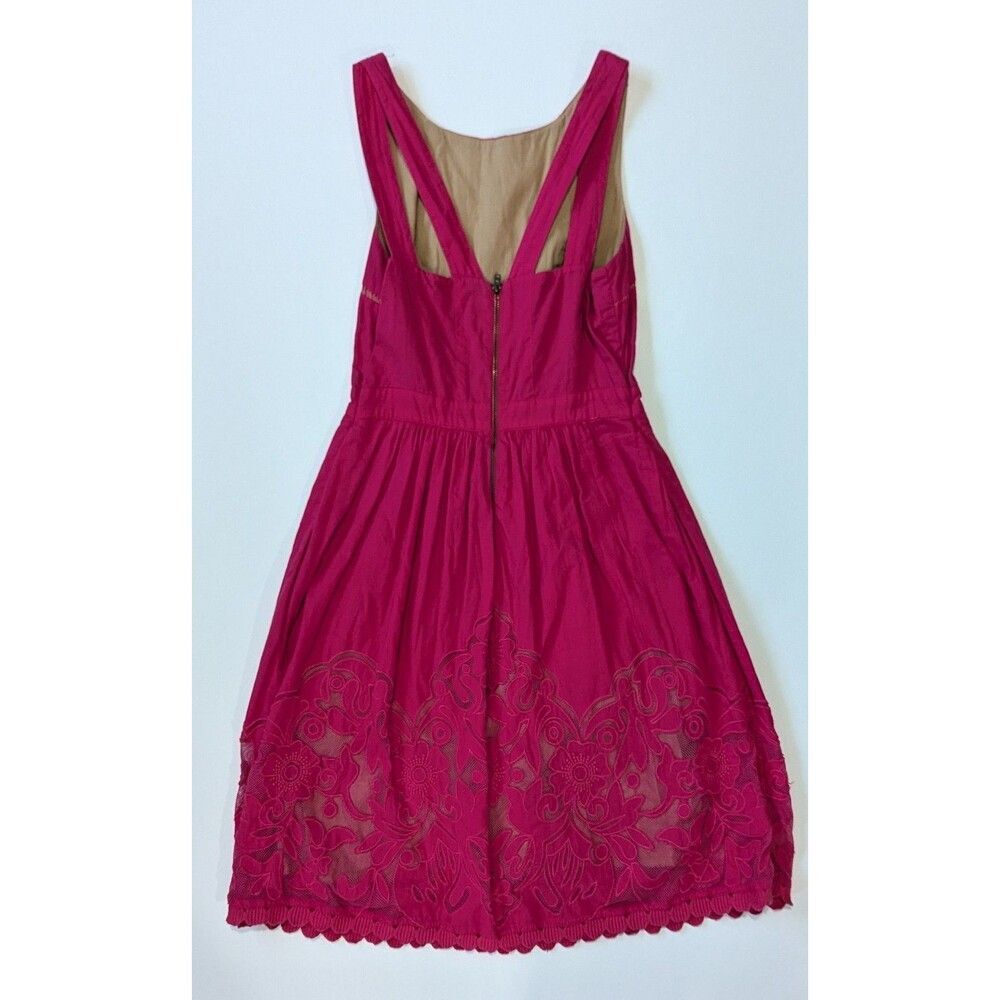 Anthropologie Moulinette Soeurs Dress Rose Pink Sierra Rhododendron - Picture 9 of 11